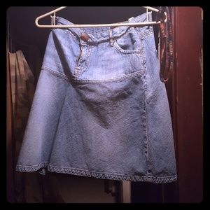 H&M Denim Aline Mini Skirt